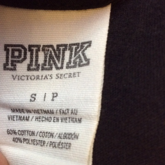 PINK Victoria’s Secret black graphic tank top - Picture 5 of 7